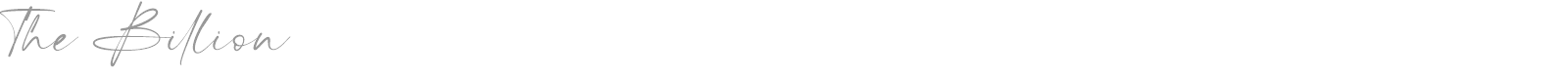 The Billion font preview